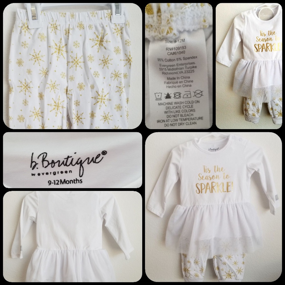 Baby Girl Holiday longsleeve matching set